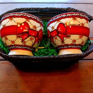 Brighton Love & Hearts Mug Set In Basket